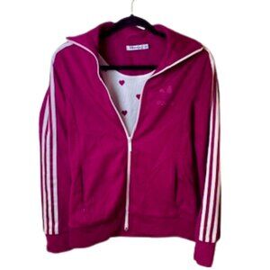 VINTAGE PINK ADIDAS JACKET M